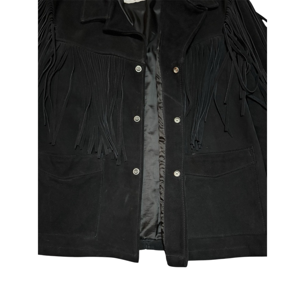 Vintage Schott NYC "Western" Suede Fringe Jacket - Men's 42 - Picture 4 of 15